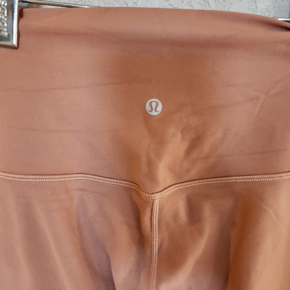 Lululemon Align Double Lined Leggins Size 8 Tan Color 25in Inseam - Picture 3 of 4